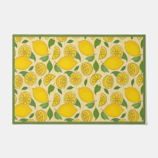 Lemon Doormat, Lemon Welcome Mat, Frühjahrsdekor Fußmatte