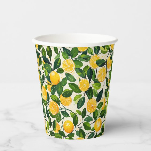 "Lemon Drehung Paper Cups" Pappbecher (Vorderseite)
