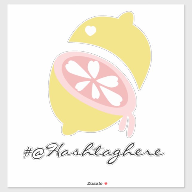 Lemon Dripping Name Script Car Decal Aufkleber (Blatt)