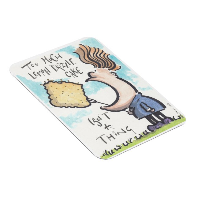 Lemon Drizzle Cake Magnet (Rechte Seite)