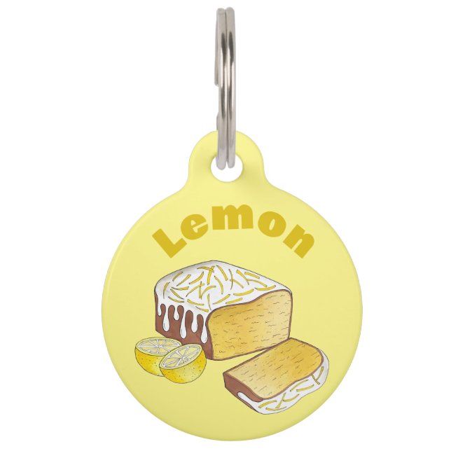 Lemon Drizzle Pound Cake Loaf British Baking Food Haustiermarke (Vorderseite)