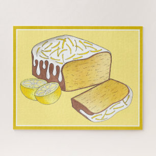 Lemon Drizzle Pund Cake Loaf Britisches Backfood Puzzle