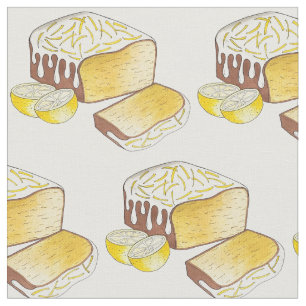 Lemon Drizzle Pund Cake Loaf Britisches Backfood Stoff