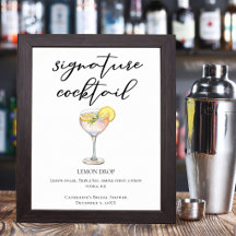 Lemon Drop Brautparty Signature Cocktail