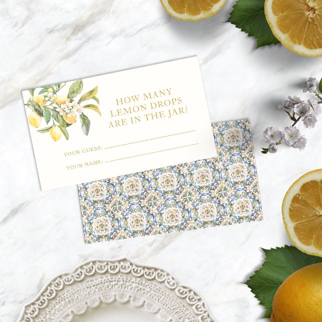 Lemon Drop Karte (Lemon Drop Card
)
