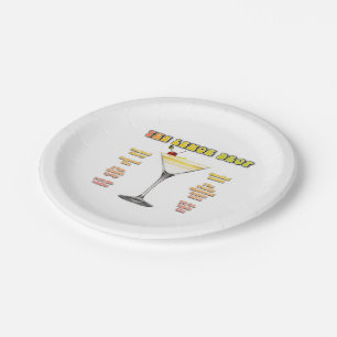 LEMON DROP MARTINI Cocktail Rezept Kunst Papier Te Pappteller