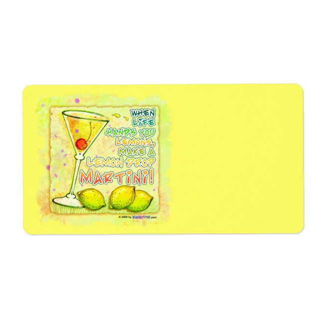 LEMON DROP MARTINI LABELS (Vorne)