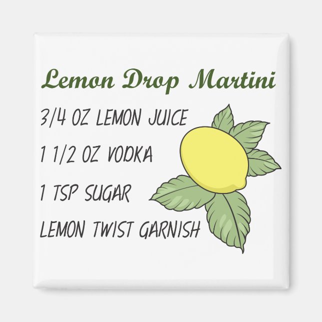 Lemon Drop Martini Magnet (Vorne)