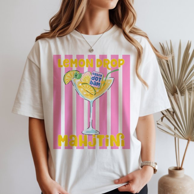 Lemon Drop Martini Mahjong T-Shirt (Von Creator hochgeladen)
