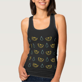 Lemon Drop Pattern Tank Top