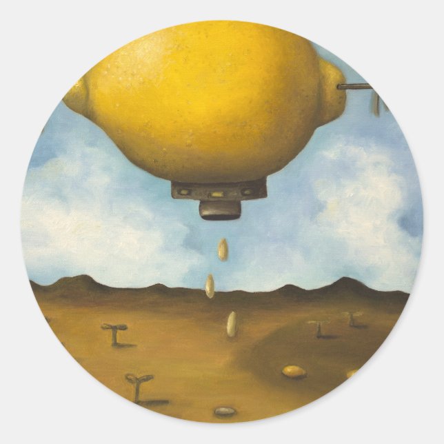 Lemon Drops Runder Aufkleber (Vorderseite)