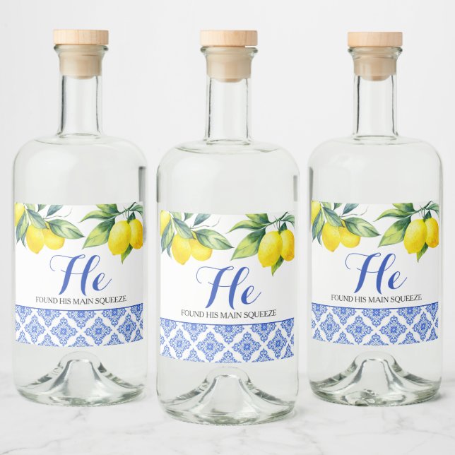 Lemon Dusche Alkoholflaschenetikett (Flaschen)