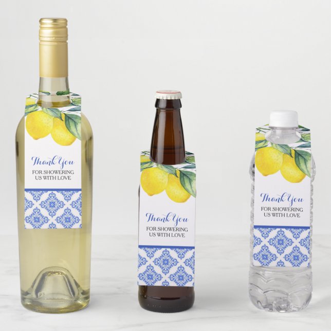 Lemon Dusche Flaschenanhänger (Beispiel)