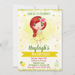 Lemon Einladung Lemonade Stand Einladung Citrus