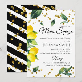 Lemon Elegant Bridal Dusche Einladung