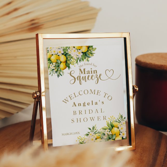Lemon Elegant Modernes Summer Brautparty Poster (Von Creator hochgeladen)