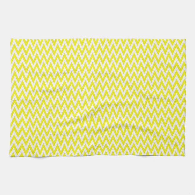 Lemon Elegantes Zickzack Design Geschirrtuch (Horizontal)