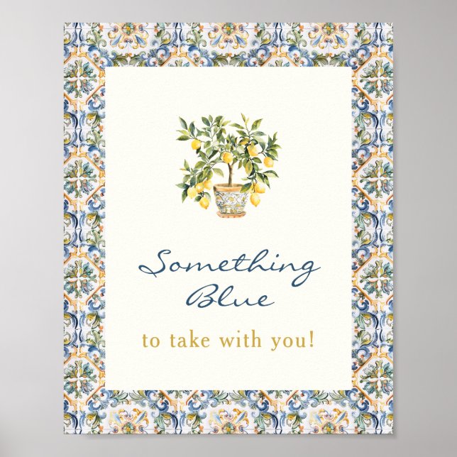 Lemon Etwas Blue Poster (Vorne)