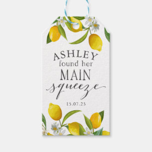 Lemon fand ihre Haupt-Squeeze-Gefallen-Tasche Geschenkanhänger