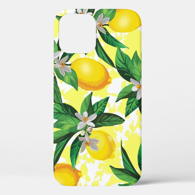 Lemon Fantasy: Kreatives Muster der Blumen Case-Mate iPhone Hülle (Rückseite)