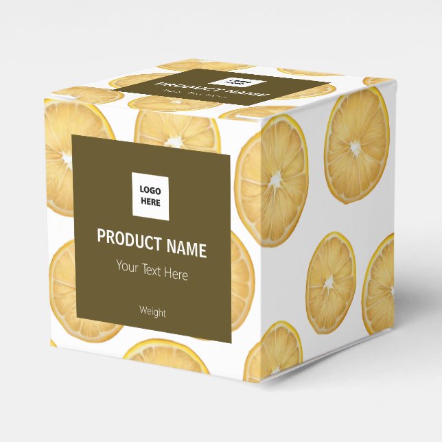 Lemon Favor Box (Produktbox) Geschenkschachtel (Vorderseite)
