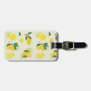 Lemon Floral Gepäckanhänger