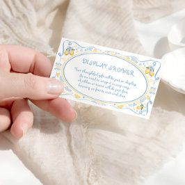 Lemon Floral Italian Brautparty Display Showdusche Begleitkarte