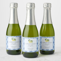 Lemon Floral Limoncello Wedding Blue Tile Italieni