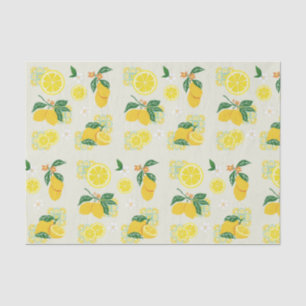 Lemon Floral Seidenpapier