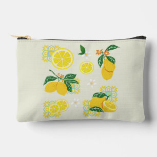 Lemon Floral Zubehörtasche