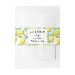 Lemon Foliage Artisanal Soap Band Wrap | Verpackun