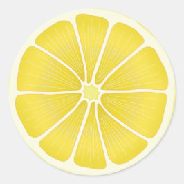 Lemon Fresh Craft Runder Aufkleber