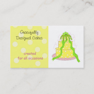 Lemon Frost Designer Cake Business Card Visitenkarte