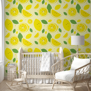 Lemon Fruchtmuster Kids Tapete