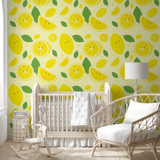 Lemon Fruchtmuster Kids Tapete (Kinder)