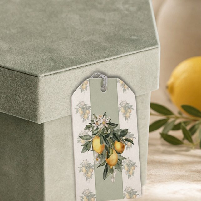 Lemon Fruit Gift Tags Geschenkanhänger (Von Creator hochgeladen)