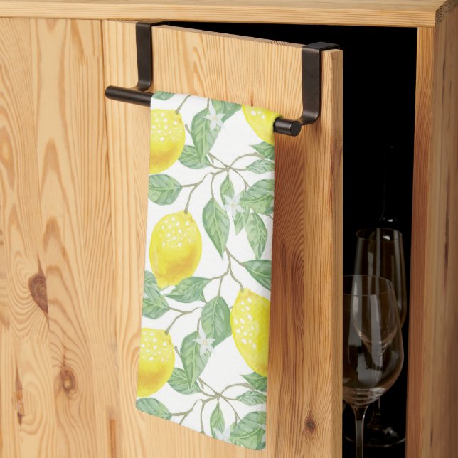 LEMON FRUIT PATTERN BATH TOWEL SET GESCHIRRTUCH (Drittel gefaltet)