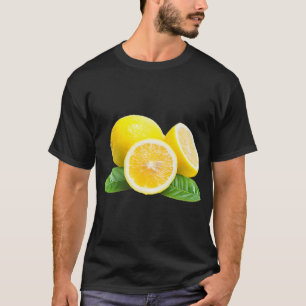 Lemon Fruit Print auf einem gelben Lemon Graphic P T-Shirt