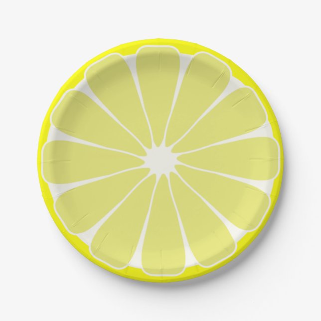 Lemon Fruit Summer Party Picnic Paper Teller (Vorderseite)