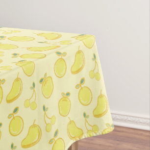 LEMON FRUIT YELLOW PATTERN TISCHDECKE