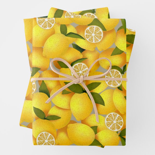 Lemon Full Geschenkpapier Set (Beispiel)