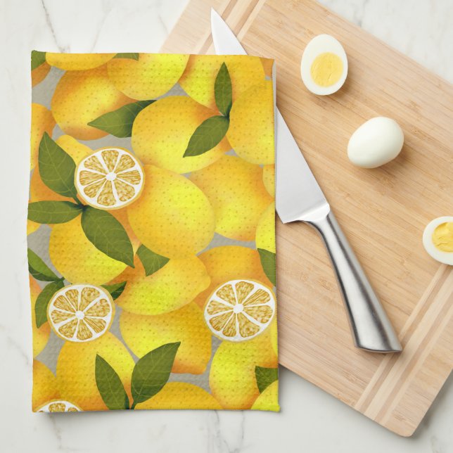 Lemon Full Geschirrtuch (Viertel Falte)