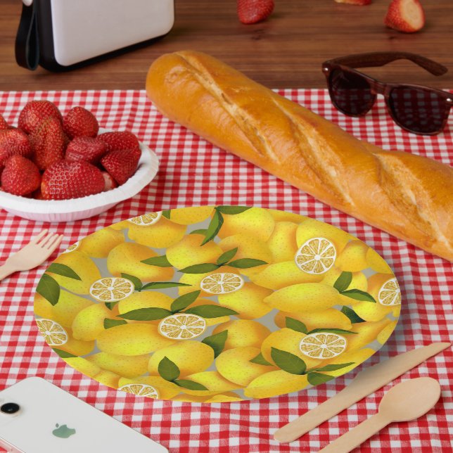 Lemon Full Pappteller (Picknick)