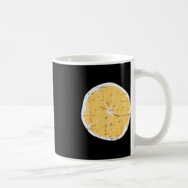 Lemon Fun Citrus Frucht Lazy DIY Easy Halloween Co Kaffeetasse (Rechts)