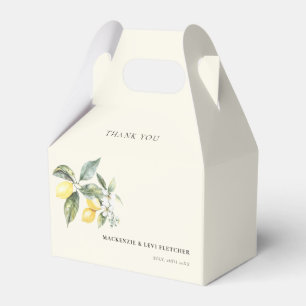 Lemon Garden Elegant Butter Gelb Geschenkschachtel