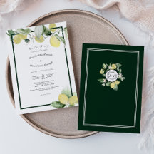 Lemon Garden Floral White Wedding Lässig