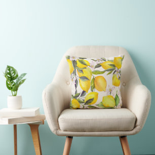 Lemon Garden Throw Kissen