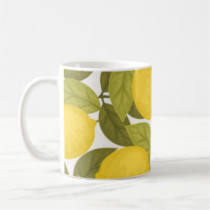 Lemon Garden: Vintag endlose Tapete Kaffeetasse