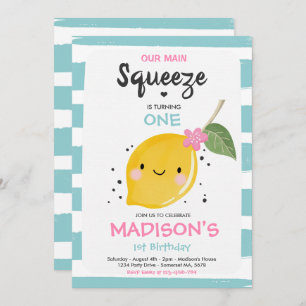 Lemon Geburtstag Einladung unser Haupt-Squeeze-Par