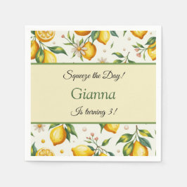 Lemon Geburtstag Napkins Squeeze der Tag Serviette